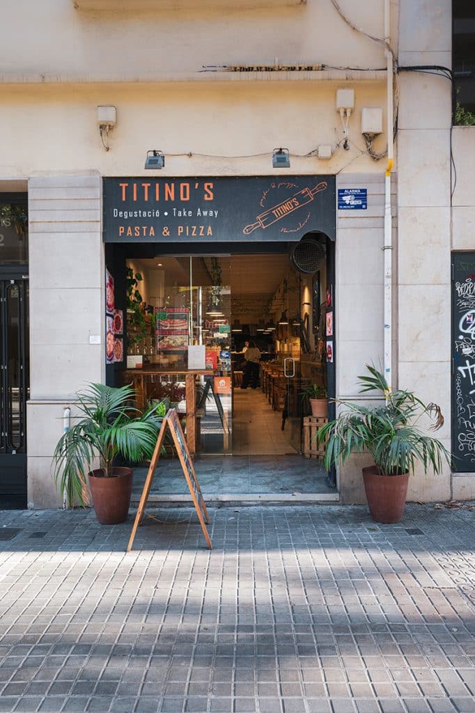 pizzeria Titinos en Barcelona